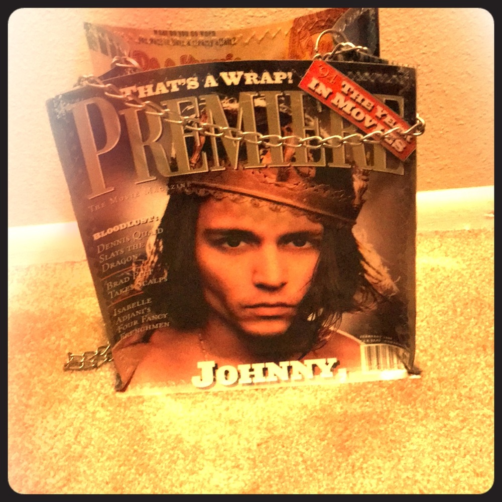 Johnny depp magazine cover purse 👜